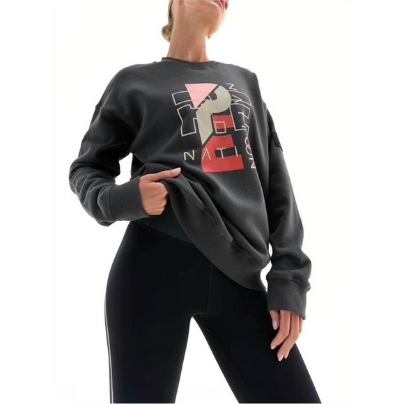 P.E NATION heritage sweatshirt in dark shadow NET Size  Small - Picture 3 of 14